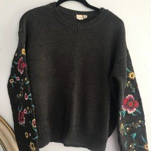 Embroidered sweater